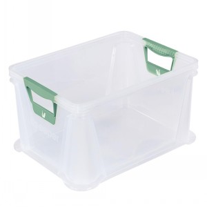 Keeeper 'Luis' Soft-grip Clear Crate 20 Litre